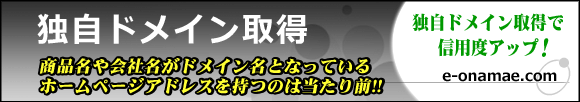 独自ドメインお申し込み
